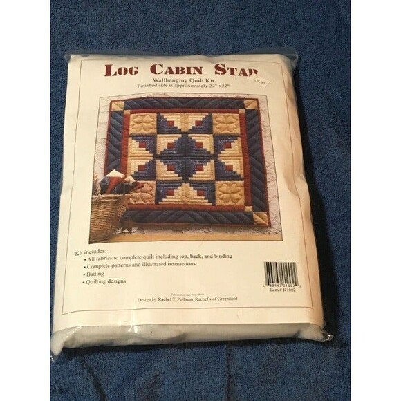 Log Cabin Star Wall Hanging Quilt Kit - Picture 1 of 1